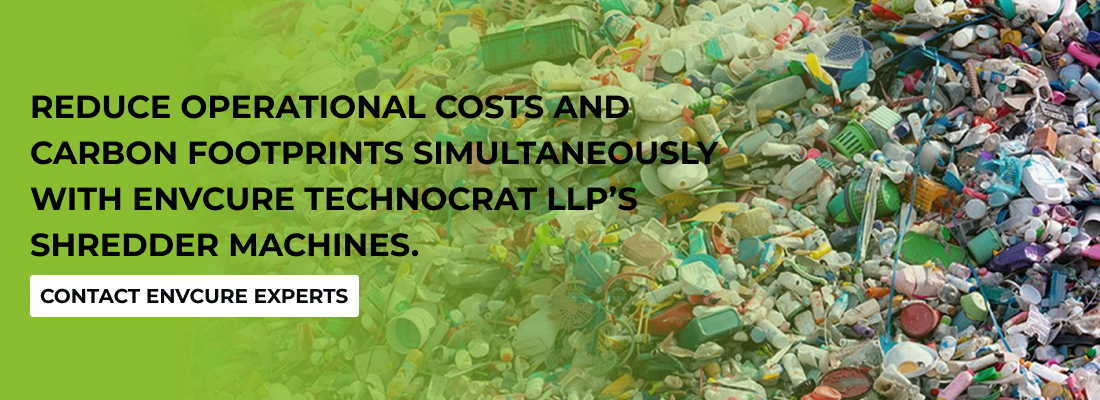 plastic waste shredder machine