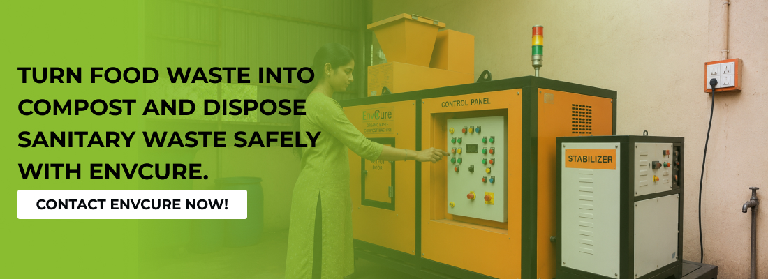 Compost and sanitary incinerator